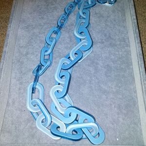 Lovely Iris Apfel Rara Avis Resin statement necklace  - Aqua